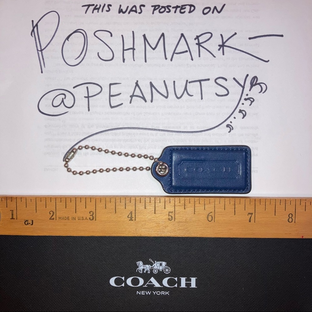 Coach hangtag- blue